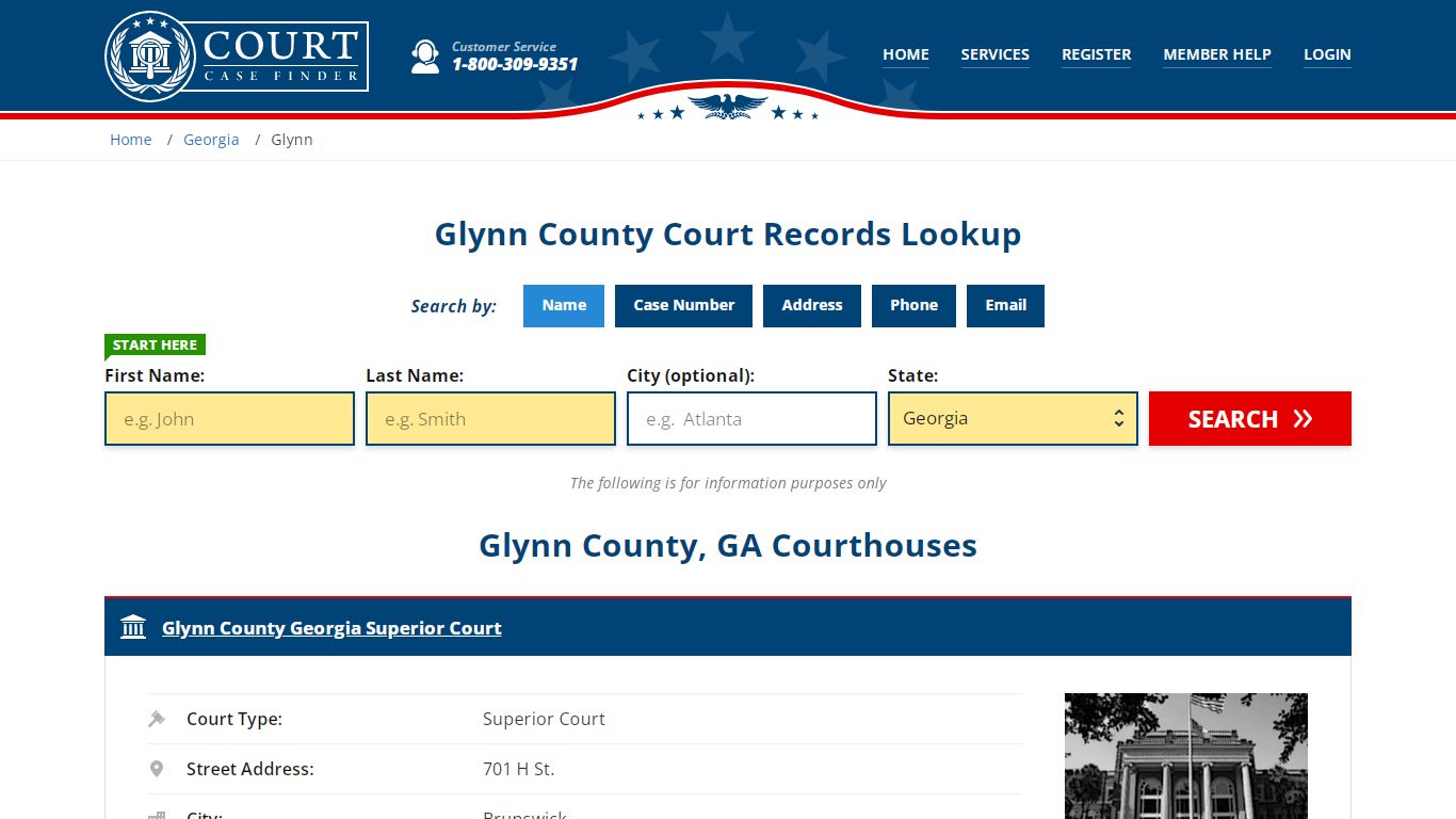 Glynn County Court Records | GA Case Lookup - CourtCaseFinder.com